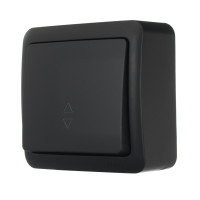 Выключатель 1-й проходной антрацит 751-4200-105 VIOLA