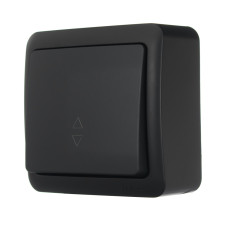 Выключатель 1-й проходной антрацит 751-4200-105 VIOLA