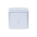 Выключатель 1-й проходной белый 751-0200-105 VIOLA