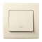 Выключатель 1-ый промежуточный крем со вставкой 705-0303-107 LESYA