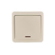 Вимикач 1-ий з підсвіткою крем 751-0300-111 VIOLA