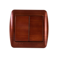 Выключатель 2-ой Античный Махагон 711-0500-101 DEMET