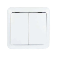 Выключатель 2-й белый 751-0200-101 VIOLA