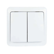 Выключатель 2-й белый 751-0200-101 VIOLA