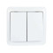 Выключатель 2-й белый 751-0200-101 VIOLA