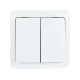 Выключатель 2-й белый 751-0200-101 VIOLA