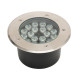 Світильник тротуарний LED 18W 1800Lm 85-265V IP67 d-180мм.круглий мат.хром AZUR-18 079-029-0018-010