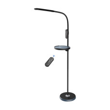 Торшер LED 15W 3000-4500-6000K 1000Lm +основ. из бездр. зарядкой 220-240V черный 1,46м NORMAN-C 046-005-0015-020