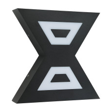 Светильник садово-парк. LED 12W 4200K 910Lm 85-265V IP54 настенный черный METROPOL-12 076-073-0012-010