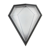 Светильник садово-парк. LED 12W 4200K 925Lm 85-265V IP54 настенный черный CARAT 076-071-0012-010