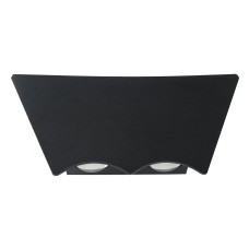 Светильник садово-парк. LED 6W 4200K 335Lm 85-265V IP54 настенный черный BAT-6T 076-072-0006-010