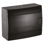 Электрощиток накладной на 8 автоматов пластиковый черный (600-001-800) Horoz Electric