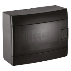 Электрощиток накладной на 8 автоматов пластиковый черный (600-001-800) Horoz Electric