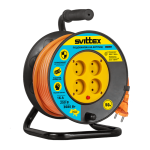 Удлинитель на катушке с ТЕРМОЗАЩИТОЙ 50м 2*1,5мм² оранжевый 16А 3680Вт (SV-007-O)