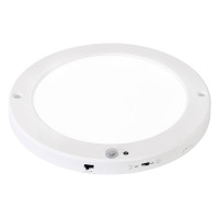 Светильник накладн./врезн. MARTHA PRO-18 LED 18W 3ССТ 1530Lm с дат. движения 100-265V белый круглый 016-060-1018-010