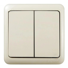 Выключатель 2-ой крем 751-0300-101 VIOLA