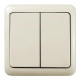 Выключатель 2-ой крем 751-0300-101 VIOLA