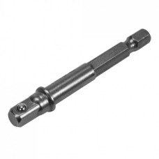 Держатель-адаптер торцевых головок YATO: HEX-1/4" - квадрат-1/4", L=65 мм, Cr-V (YT-04625)