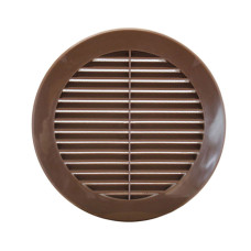 Вентиляционная решетка KRO Ø100 коричневая Dospel