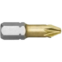 Насадка отверточная YATO; шлиц крестовидный PH2 х 25 мм. шпиндель 6-гран-1/4", покрытая титаном, 2 шт. YT-77931