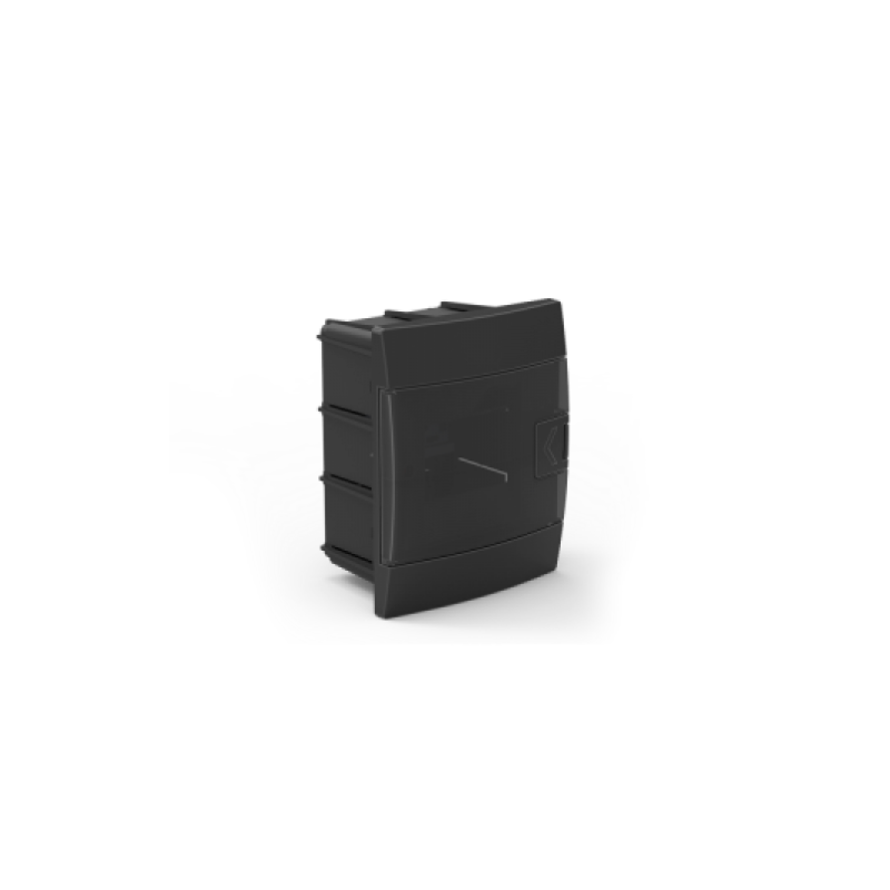 Электрощиток встроенный на 4 автомата пластиковый черный (600-001-401) Horoz Electric