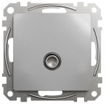 Розетка телевизионная конечная SCHNEIDER Sedna Design алюминий