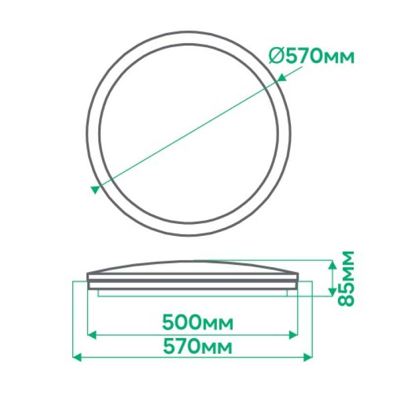 Світлодіодний Smart світильник Ardero AL5000ARD 2700K-6500K 72W STARLIGHT круг (80043)