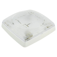 Светильник Квадрат Модерн Е27 230V IP20 пластиковый белый (400-001-102) Horoz Electric