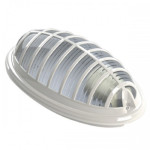 Світильник Овал Акуа Е27 230V IP54 пластиковий білий (400-000-111) Horoz Electric