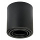 Світильник накладний галог. GU10 220-240V d-93мм h-103мм.чорний круглий/30 015-026-0050-010