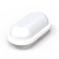 Светильник светодиодный 15W 6400K 1500Lm 230V IP65 115х215мм. овальный белый AYDOS-15 (400-002-125)