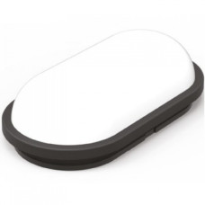 Светильник светодиодный 20W 4200K 2000Lm 230V IP65 146,5х270,5мм. овальный черный AYDOS-20 400-011-126