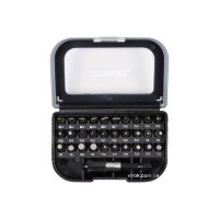 Отверточные насадки с держателем STHOR Cr-V, с 6-гран. хвостов.- 1/4", l= 25 мм, наб. 31 элем (66302)