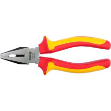 Плоскогубцы комбинированные электромонтажные YATO с изоляцией 1000 V; l= 160 мм (YT-21151)