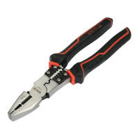 Плоскогубцы комбинированные с функцией обработки проводников YATO l=220 мм изолированные ручки (YT-20430)
