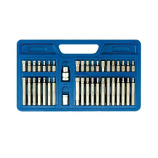 Насадки викруткові VOREL : квадрат 1/2",3/8", HEX TORX SPLINE. CrV [пластм Бокс] Набір 40 шт.(66410)