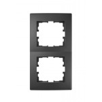 Рамка 2-я вертикальная антрацит 705-4200-152 LESYA