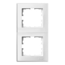 Рамка 2-я вертикальная белый 705-0200-152 LESYA