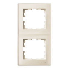 Рамка 2-я вертикальная крем 705-0300-152 LESYA