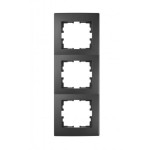 Рамка 3-я вертикальная антрацит 705-4200-153 LESYA