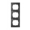 Рамка 3-я вертикальная антрацит 705-4200-153 LESYA
