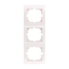 Рамка 3-я вертикальная белый 702-0200-153 DERIY