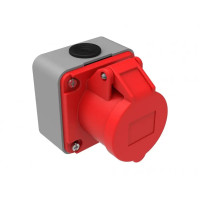 Розетка накладная 380V 4х16A полиамид IP44 Bemis BC1-1504-2510