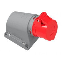 Розетка настенная 380V 4х16A полиамид IP44 Bemis BC1-1504-2535 2Р+РЕ