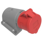 Розетка настенная 380V 4х32A полиамид IP44 Bemis BC1-3504-2535 3P+E 