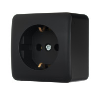 Розетка 1-я с/з антрацит 751-4200-122B VIOLA