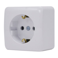Розетка 1-я с/с белый 751-0200-122B VIOLA