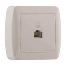 Розетка компьютерная крем 711-0300-139 DEMET