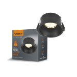 Світильник VIDEX під лампу GU10 врізний Круглий Чорний VL-SPF09R-B (VL-SPF09R-B)