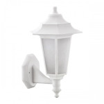 Світильник садово-парковий Е27 230V IP44 361мм. пластиковий настінний білий BEGONYA-2 (400-020-117) 